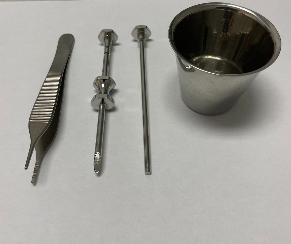 Set of 5 Female Trocars With Metal Cups & Pickups Bundle